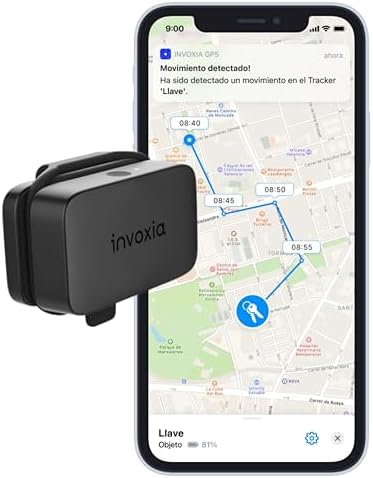 Invoxia Rastreador GPS Mini - Rastreador GPS Resistente al Agua c...