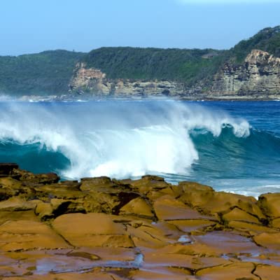 Ocean Waves Crashing On The Beach