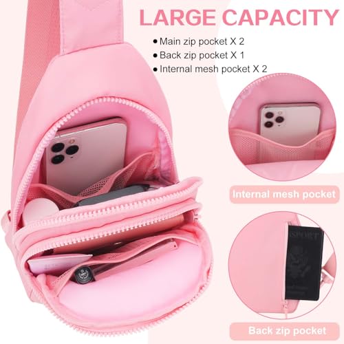 Birthday Gifts for for Girls Women- 7 8 9 10 11 12 13 Year Old Girls Small Initial Sling Bag Cross Body Bag Fanny Pack K by Kejea - Used condition - Image 3