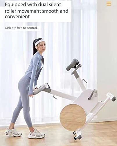 Image of Exercise Bike, Spinning Bike, Control Knob, with Comfortable Seat Cushion, 240KG Load-Bearing, Indoor Mute Intelligent Small Exercise Bike