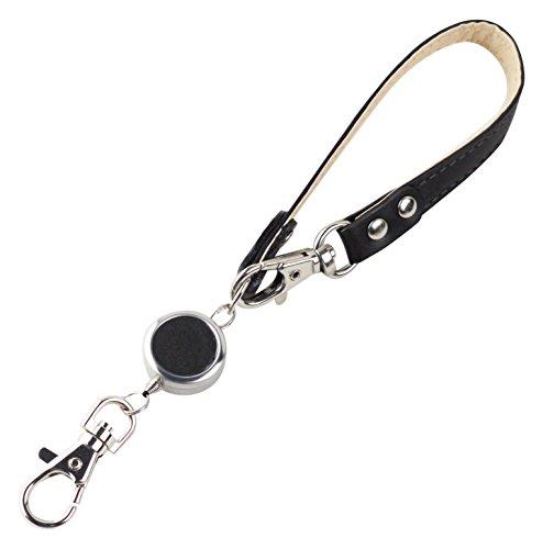 スリップオン リール付きマルチストラップAL ノワール 革 ブラック NSL-1802