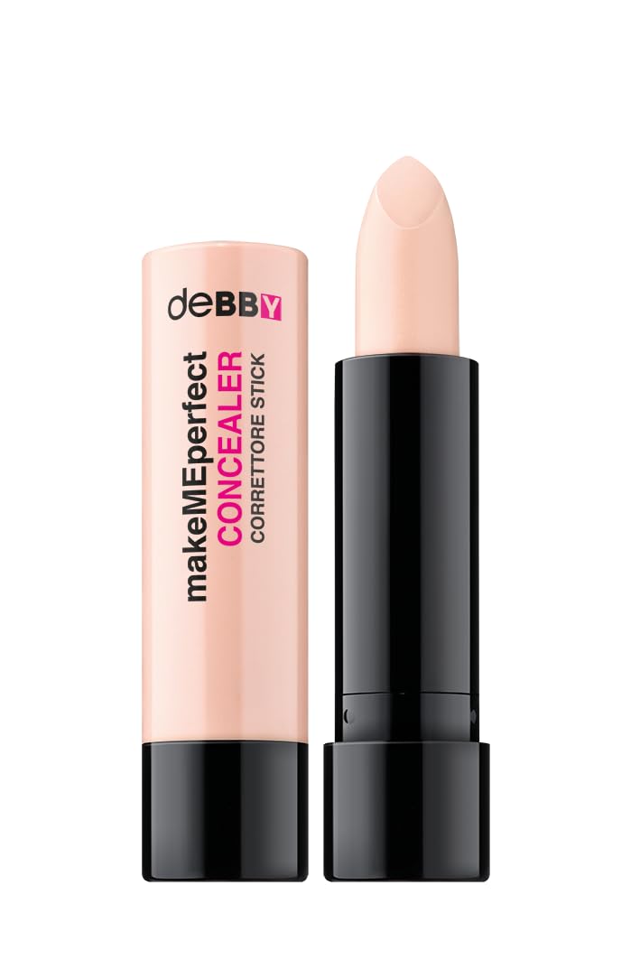 deBBY, makeMEperfect CONCEALER, Correttore Stick Long Lasting, Finish Mat Naturale, Minimizza Imperfezioni e Rossori, Formula Non Comedogenica con Attivo Anti-Impurità, Colore 01 Sand