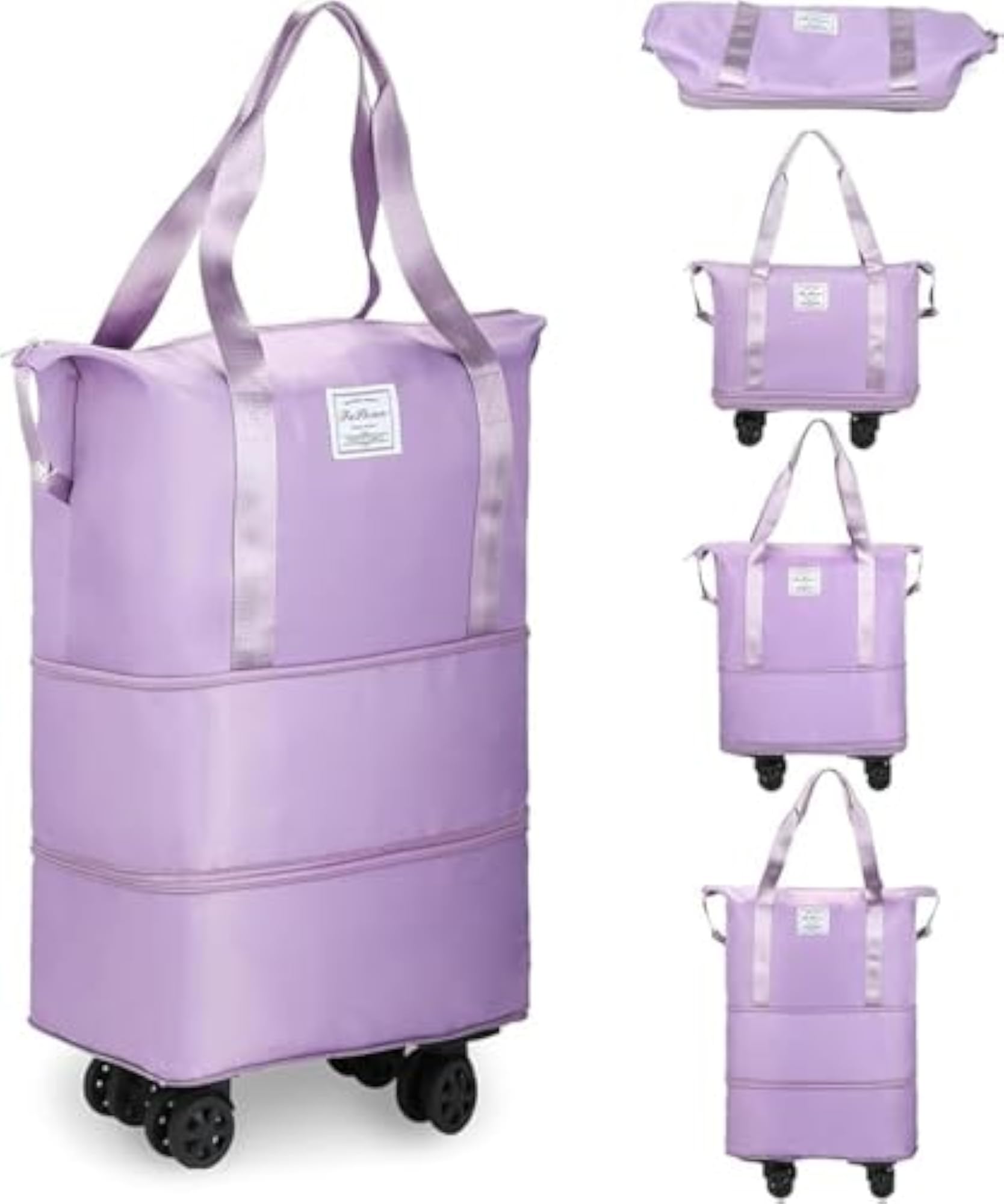 Expandable Foldable Duffle Bag with Wheels for Travel