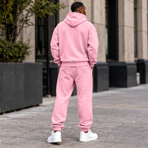 Elneeya Mens Sweatsuits Oversized Jogger Sets Fall Workout 2 Piece Outfit - image 6
