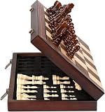 Rinten 11' Folding Portable Wood Magnetic Chess...