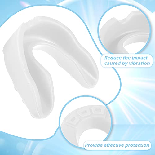 10 Pieces Sport Mouth Guards Mouthguard Gum Guard Teeth Armor Game Guard For Boxing Basketball Football Hockey Karate Basketball (Clear White) #TOP3