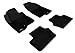 3D MAXpider Complete Set Custom Fit All-Weather Floor Mat for Select Jeep Compass Models - Kagu Rubber (Black)