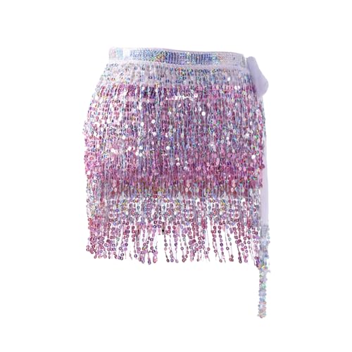Jupe de tennis à paillettes pour femme avec short intégré