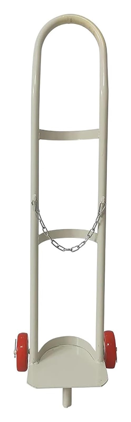 WQPMNYG Welding Gas Cylinder Rack - Secure Single Bottle Cart with Safety Chains for Oxygen Tank Storage and Transport
