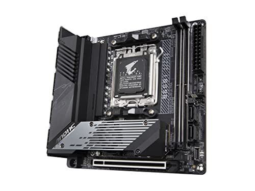 GIGABYTE B650I AORUS Ultra AMD AM5 ITX Motherboard, Support Ryzen 9000/8000/7000 Series, DDR5, 8+2+1 Power Phase, PCIe 5.0 M.2, USB-C 3.2 Gen 2, WIFI6E, 2.5GbE, EZ-Latch, Q-Flash, RGB Fusion by GIGABYTE - Image 3