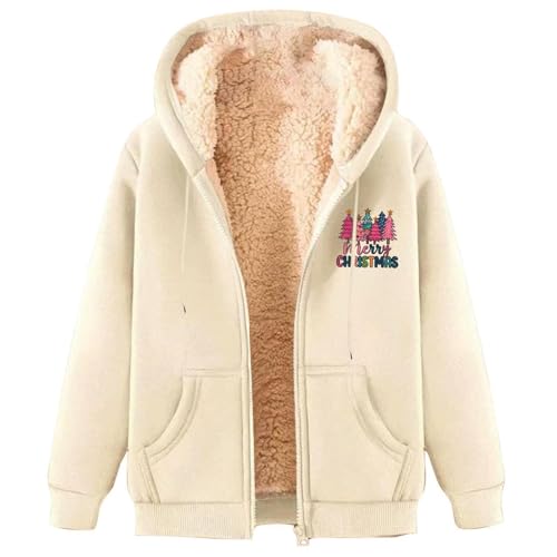 Womens Jacket Christmas Long Sleeve Coats Trendy Winter Clothing - image 5