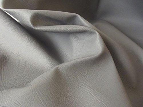 Tissu mat en cuir PVC gris de 140cm x 100cm pour habillement