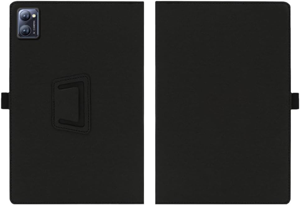 Compatible with BESTTAB A20 10-inch Tablet case, Full Coverage Ultra Slim PU Leather Cover Case Folding Stand Cover Protective Tablet Hand Strap Magnet (Black)