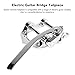 Guitar Vibrato Bridge Tailpiece, Flat Top Body Tremolo Vibrato Bridge Tailpiece with Small Rocking Rod Jazz Electric Guitar Bridge Tailpiece