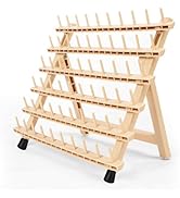 lightmay Braiding Hair Rack with 60 Pegs Standing Versatile Extension Hair Holder with 60 Spools ...