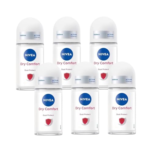 Nivea - Dry Comfort Roll-On - 1.69 fl oz - Pack of 6 image 2