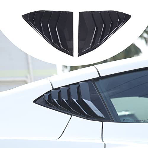 Calcomanías de ventana trasera negro brillante para Chevrolet Corvette C8 2020-2023