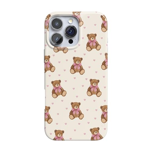 Casely iPhone 16 Pro Case | Cuddle Up | Teddy Bear | Compatible with MagSafe | Classic Ultra Slim Design
