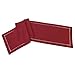 Grelucgo Handmade Hemstitched Polyester Rectangle Table Runners Dresser Scarves, Cranberry 14x72 inch