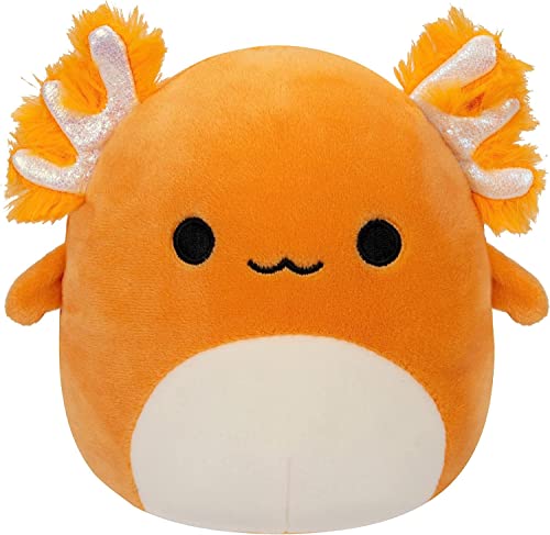 Squishmallow Nico Axolotl orange petit doudou mer poisson spongieux Sea Life Squad 12,7cm