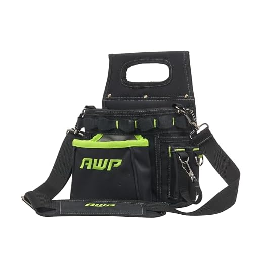 AWP TrapJaw 3-in-1 Electrician Tool Pouch with Spring-Loaded Technology, Designed for Professional Electricians and Maintenance Repair Technicians
