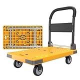 Robuster, faltbarer Schiebewagen für Einkäufe und Gepäckumzug, tragbarer Trolley, ideal für den privaten und gewerblichen Gebrauch