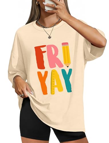 WIHOLL Oversized Tshirts for Women Loose Fit Graphic Tees Fashion