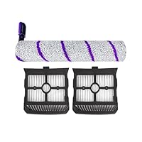 Kit De Rechange : 2 Rouleaux Brosses + 2 Filtres HEPA Pour Rowenta X-Clean 10 / Narwal S20 Pro - Compatible Aspirateur Laveur