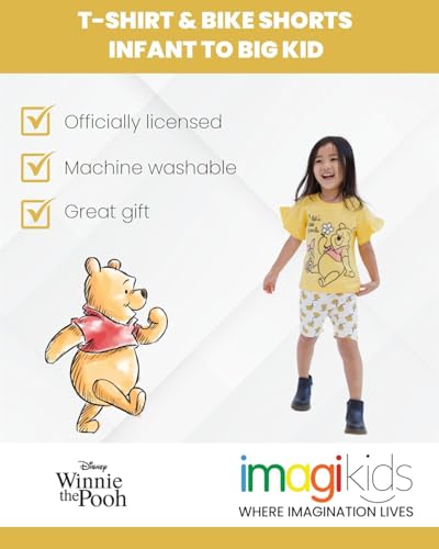 Image of Disney Girls' 2-Piece T-Shirt and Bike Shorts Set for Baby & Kids