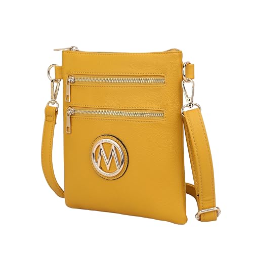 MKF Collection Bolsa tiracolo feminina, bolsa de ombro moderna, bolsas cruzadas para mulheres, bolsa tiracolo da Mia K, Amarelo medina, Small