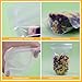 SumDirect 100pcs 9.4x6.3 Inches/24x16cm Clear Stand Up Food Bags, Zipper Stand-up Reusable Sealing Food Pouches Snack Packing Bag with Tear Notch Heat Resealable for Storing, Cookie, Tea and Drink