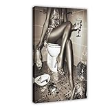QITUBVAF Póster en lienzo para decoración de pared con diseño de niña joven y rica, para sala de estar, dormitorio, 40 x 60 cm