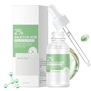 2% Salicylic Acid Serum for Face with Hyaluronic Acid, Hydrating Serum for Face, Moisturizing Face Serum, Daily Face Moisturizer for All Skin Types, 30 ml / 1 fl oz