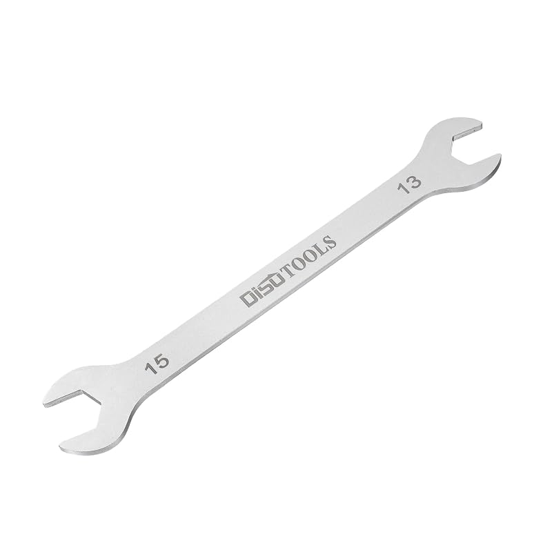 Chave de Boca Fina 13 x 15 mm Métrica uxcell em Aço Inoxidável 3Cr13 com Acabamento Jateado