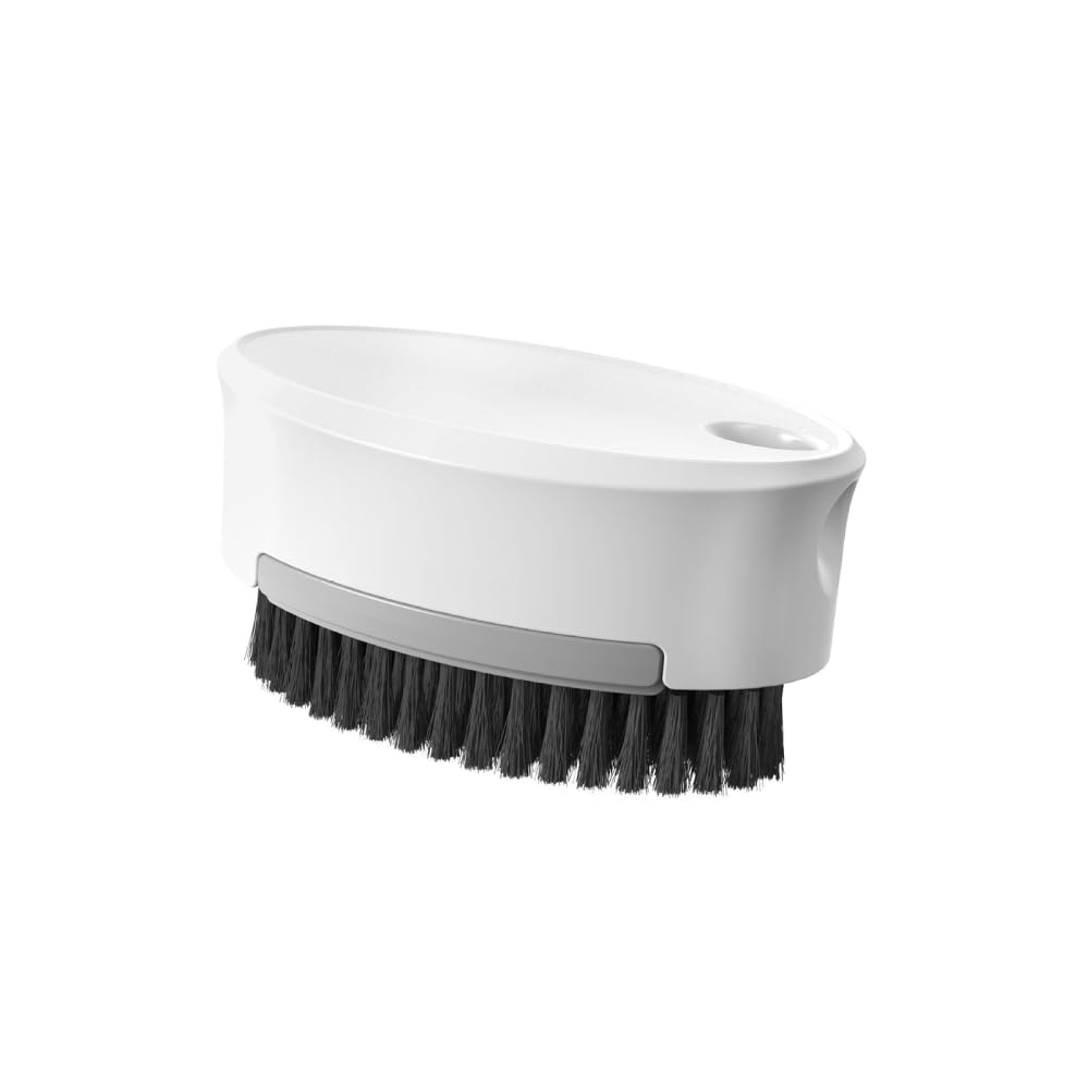 Dongker White Vegetable Brush Scrubber,Hanging Fruit Brush With Soft & Hard Bristle & Comfortable Cover For Washing Fruit Carrots Vegetables Potatoes Mushrooms Kitchen