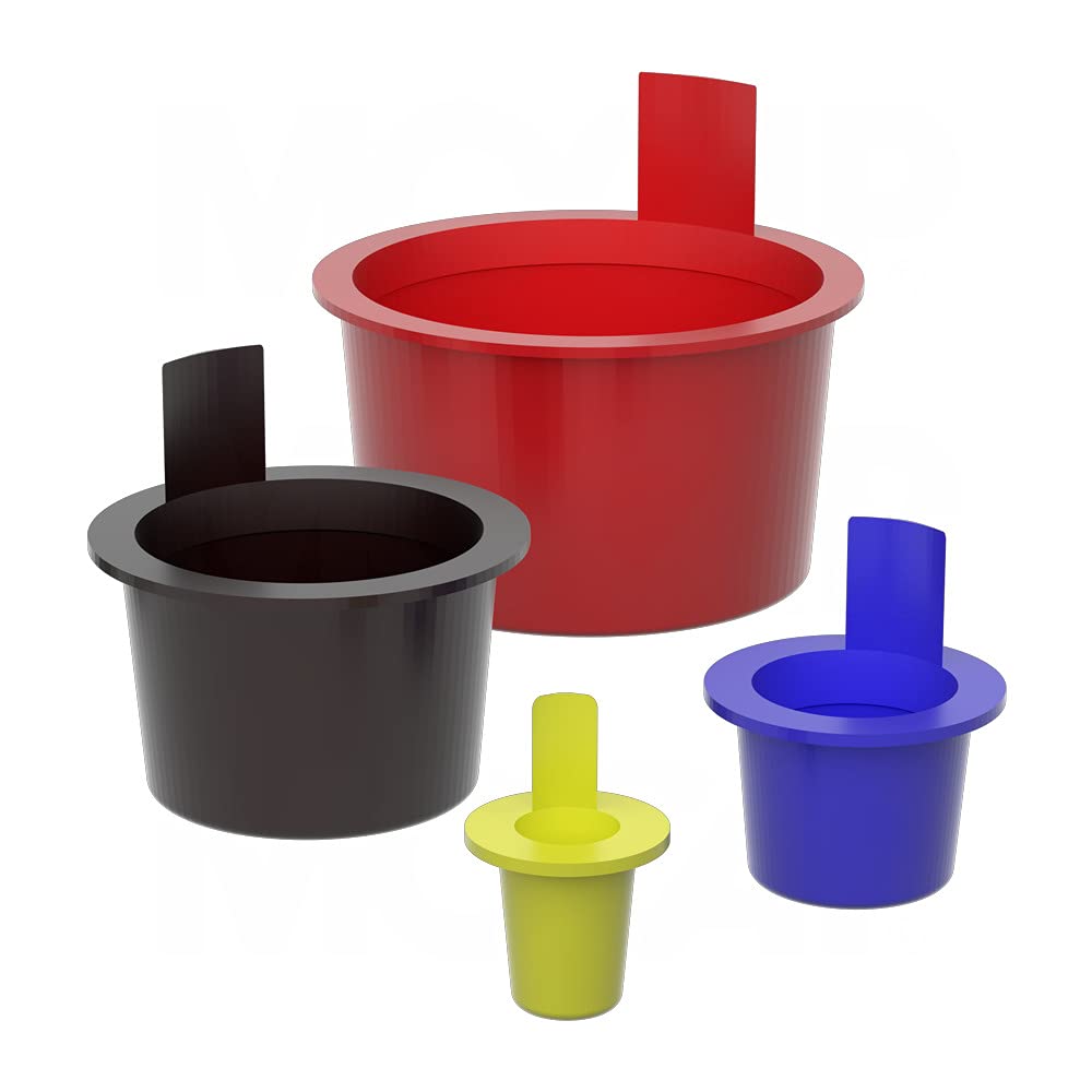 Outside Pull Plugs - LDPE Outside Pull Tapered Cap Plug Red MOCAP OP.86/.97RD1 (qty1000)