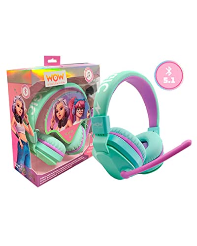 Euromic Wow Generation Kids Bluetooth Headphones, Black