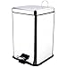 Protenrop Cubo de Basura Cuadrado, 20 l, Color Plateado, Centimeters