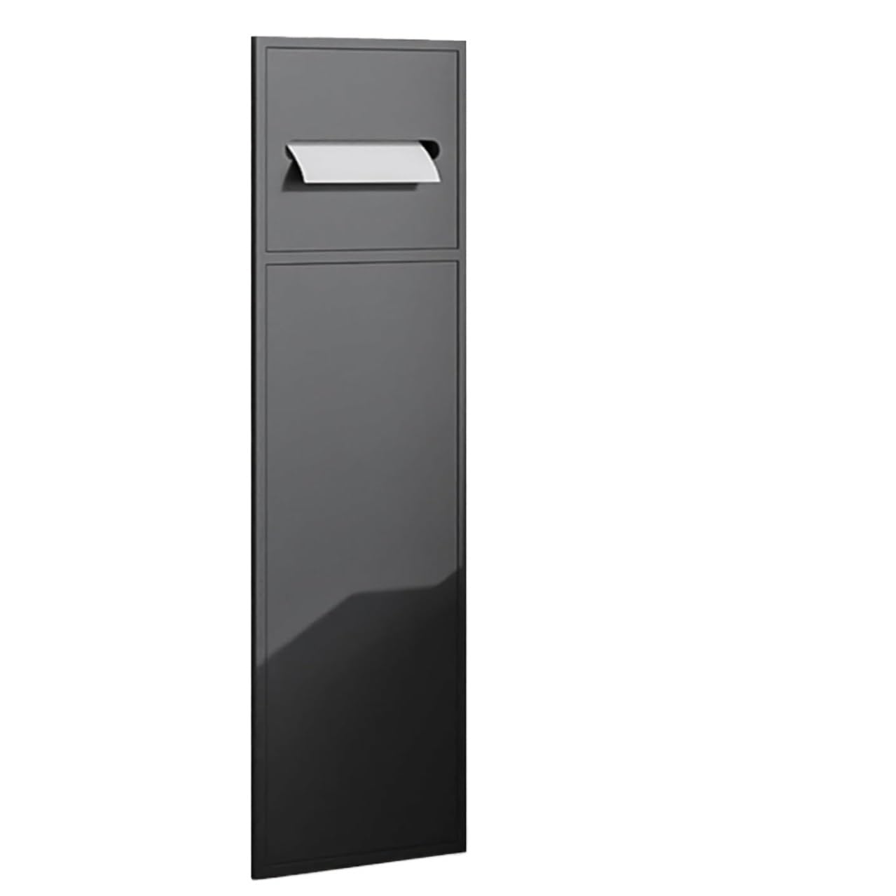 LCANALLYMS Recessed toilet paper holder, Stainless Steel Shower Shelf Toilet Paper And Brush Storage Multicolor 200x660x140mm(Grey)