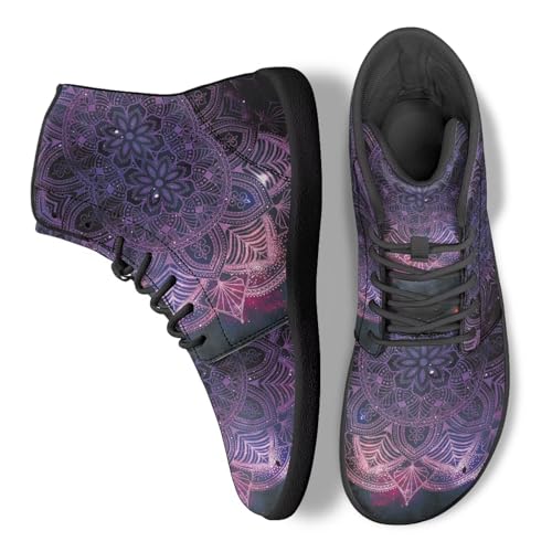 Image of Binienty Zero Drop Sole Barefoot Men's Women's PU Leather Flat Minimalist Barefoot Sneakers Athletic Shoes Waterproof