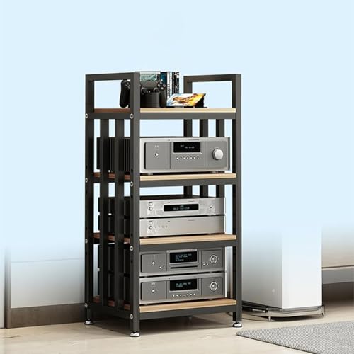 Design moderne de meuble audio blanc avec étagère stéréo réglable - 4