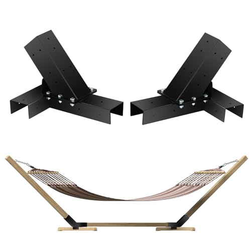 TOPTGO Hammock Stand Bracket 2-Pack, 500 lbs, Black