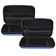 PUSOKEI 2-teilige Eva-Schutzhülle, tragbare, Kratzfeste Aufbewahrungstasche mit elastischem Kleberahmen für 3ds XL/3ds ll/3ds Game Machine(Blau)