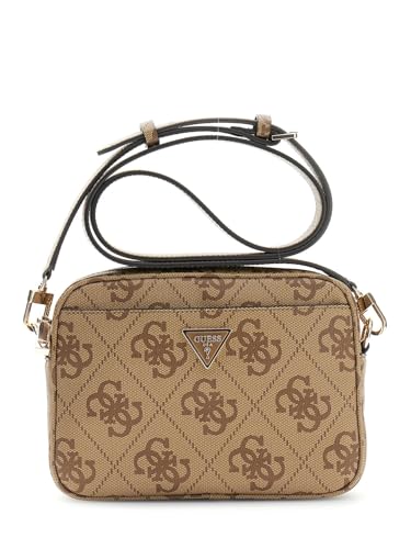Sac bandoulière Guess Meridian II Camera Bag, finitions Latte Logo premium