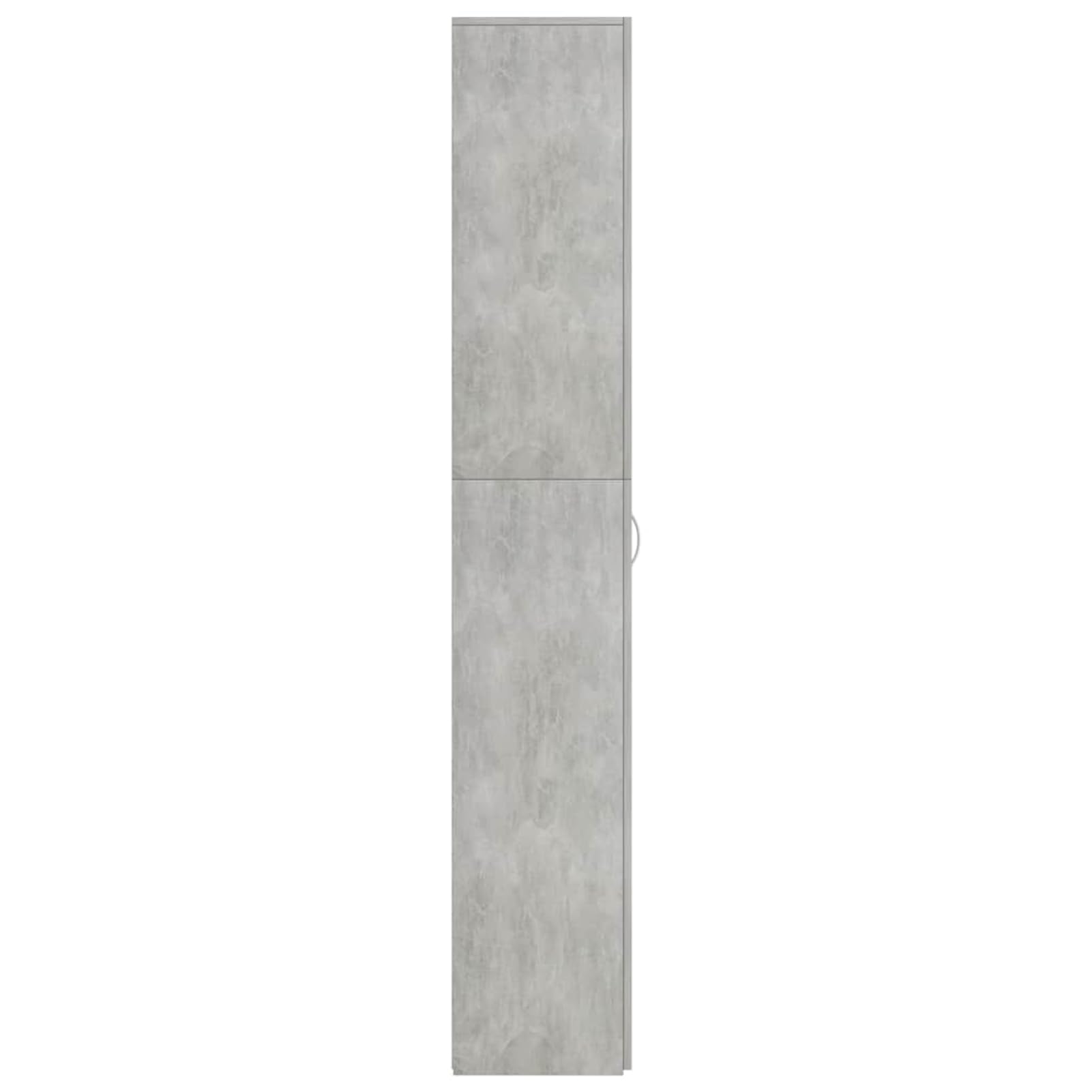 Armadio da ufficio, 60 x 32 x 190 cm, con 5 scomparti e 2 ante, grigio cemento, materiale in legno, per ufficio, casa e studio