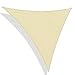 JYCRA, tenda parasole per protezione UV, triangolare, 3 x 3 x 3 m, filtro anti UV, impermeabile, tenda da sole, baldacchino, per esterni, giardino, patio, Khaki, 10x10x10ft
