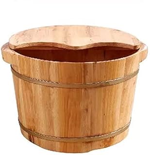 Barril de madeira Spa para os pés Reduzindo o estresse Barril para banho de pés Saúde pés Barril de madeira para banho de pés Banheira de cedro para pés Massagem nos pés The New