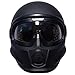 VIPER RS07 TROOPER Casco Moto Aperto Jet Scooter Open Face Classic Casco Touring, Nero Opaco & Bianco (Nero Opaco,XS)