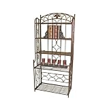 International Caravan 5-Tier Iron Indoor/Outdoor Bakers Rack