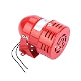 MS-190 Motor Horn Siren Buzzer DC 24V Industrial Motor Alarm Bell Horn Sound Buzzer Siren, Decibel Security (114 Decibels)